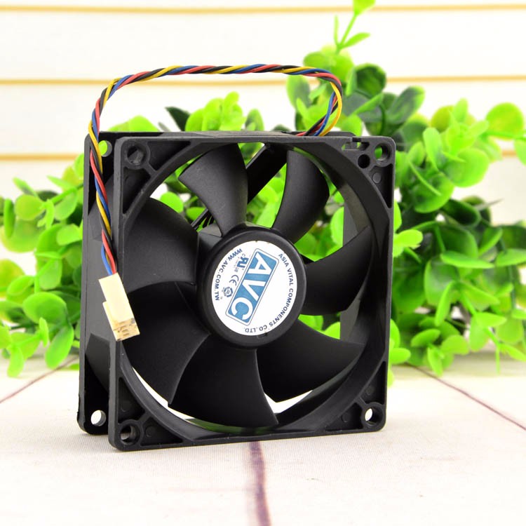 Original AVC DL08025R12U Cooling Fan 12V 0.5A 6W 4wires DL08025R12U Fans